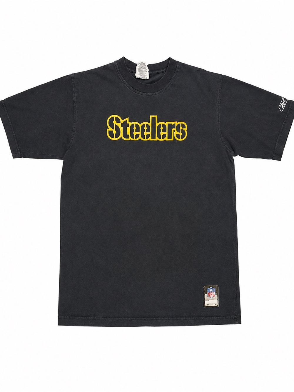Vintage Y2K Reebok NFL Pittsburgh Steelers On Field Graphic Tee Youth L 14/16